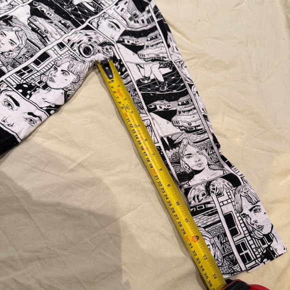 Zara x Ana Mushell Graphic Capsule Comic Print Shirt, Size S, Black & White - Picture 14 of 15